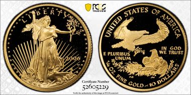 2006-W $10 Gold Eagle PR69DCAM