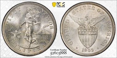 1903 50C KM-167  Ag MS63