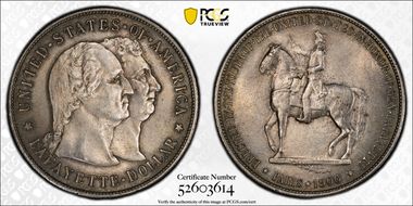 1900 $1 Lafayette MS63