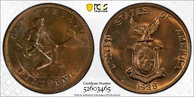 1938-M 1C RP Date, Allen-3.02a MS64RB