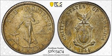 1944-D/D 10C Allen-9.04a MS62