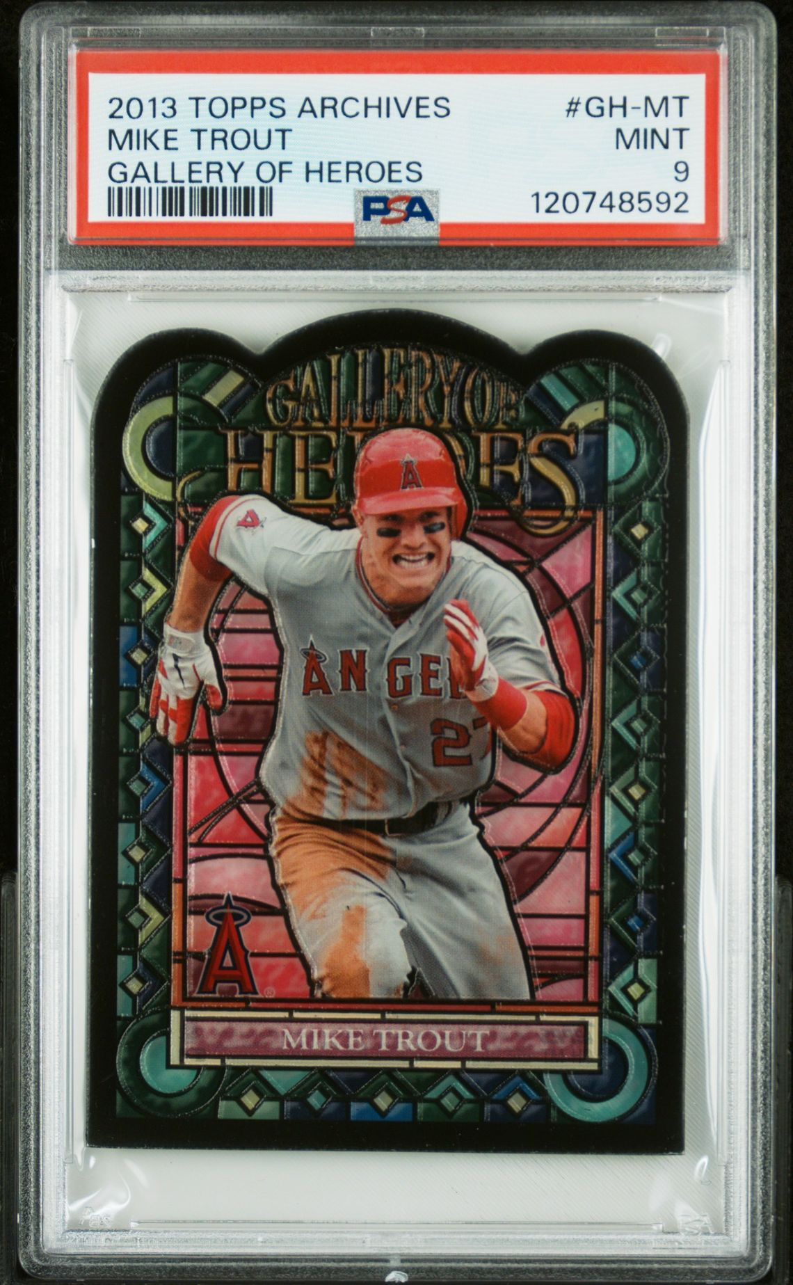 2013 Topps TOPPS ARCHIVES GALLERY OF HEROES #GH-MT Mike Trout front