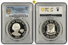 1979-FM 50 P Year of the Child KM-229 Ag PR69DCAM