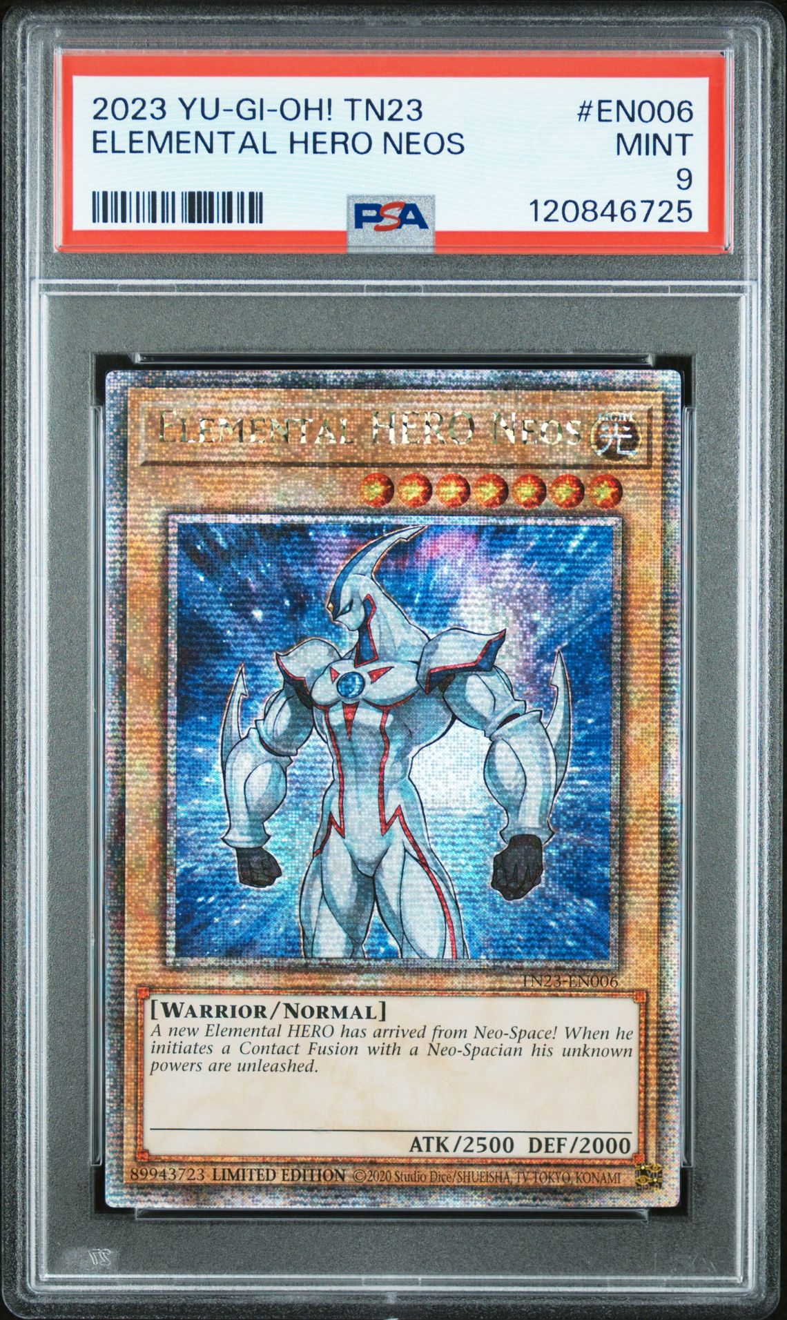 2023 Yu-Gi-Oh! YU-GI-OH! TN23-25TH ANNIVERSARY TIN: DUELING HEROES #EN006 Elemental Hero Neos front