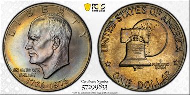 1976 $1 Type 2 MS66+