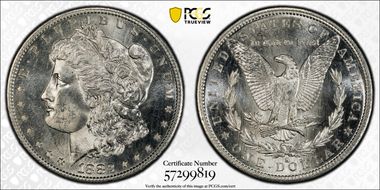 1882-S $1 MS66