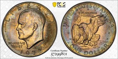 1972-D $1 MS66+