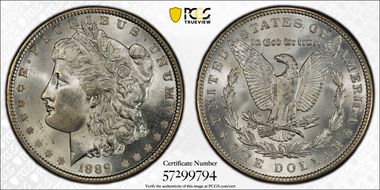 1889 $1 MS66