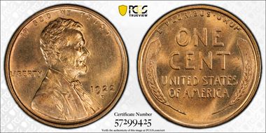 1922-D 1C MS66+ RD