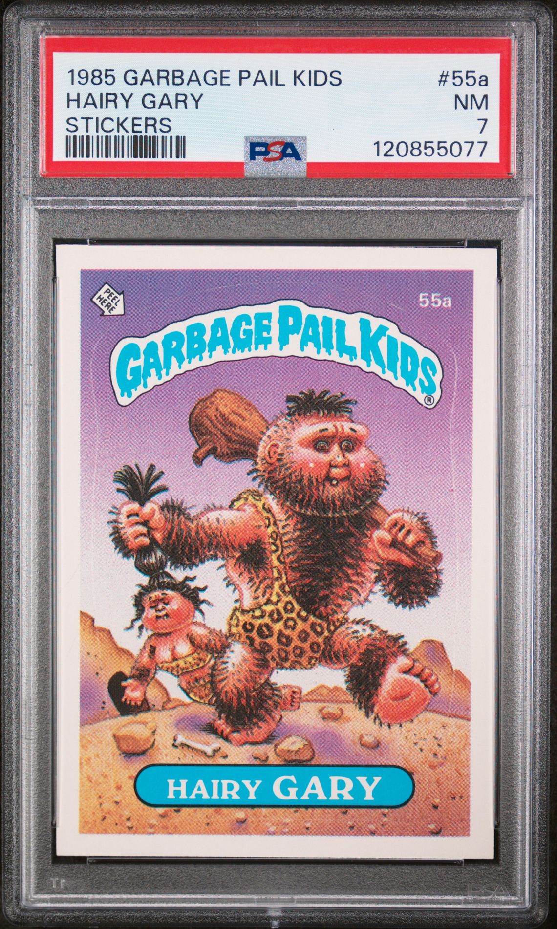 1985 Topps GARBAGE PAIL KIDS STICKERS #55A Hairy Gary front