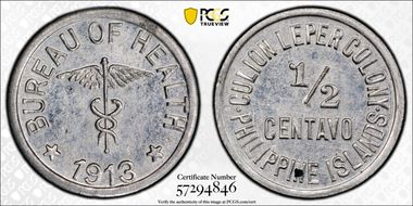 1913 1/2C MS62