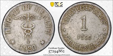 1920 Peso VF25