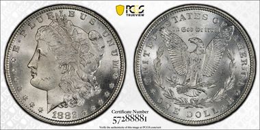 1882 $1 MS65