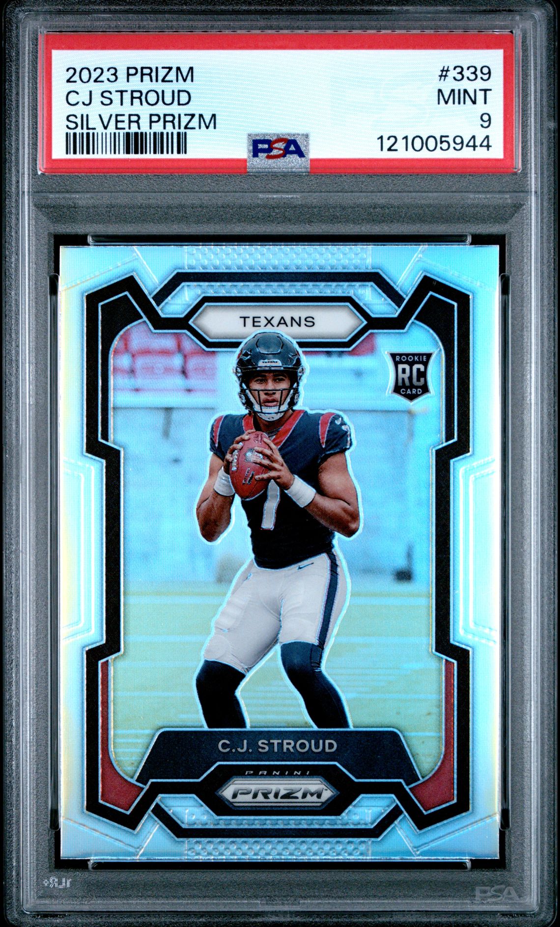 2023 Panini Prizm Cj Stroud #339 (Silver Prizm) Mint 9 front