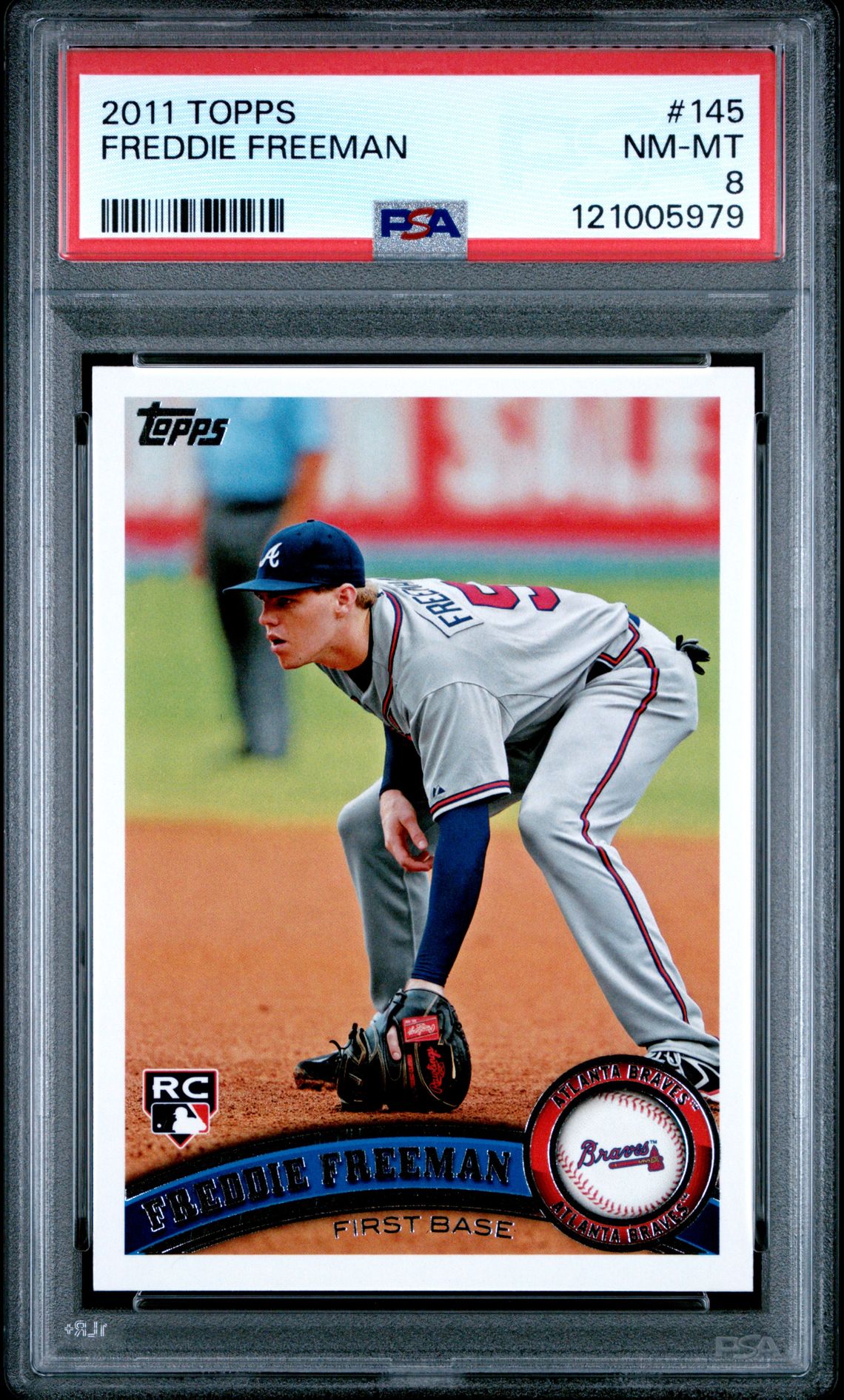 2011 Topps Freddie Freeman #145 Nm-Mt 8 front