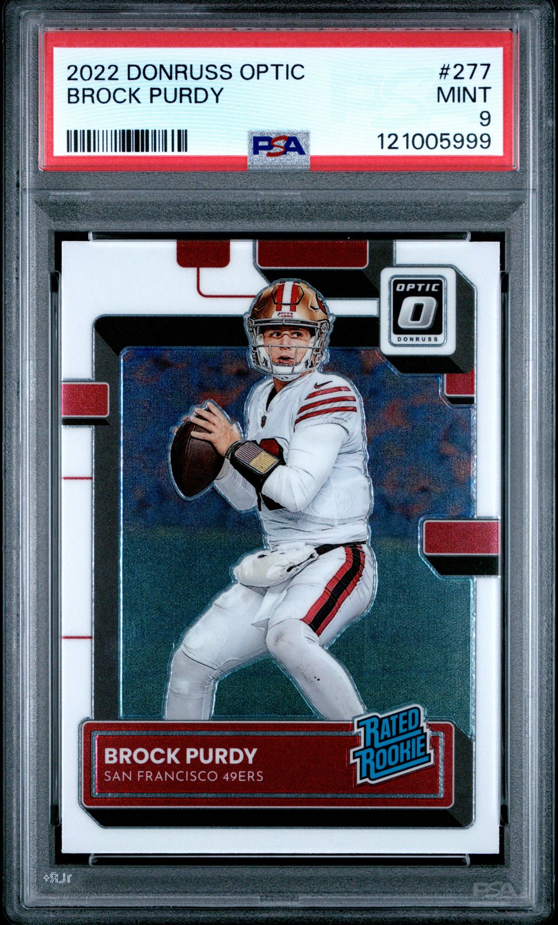 2022 Panini Donruss Optic Brock Purdy #277 Mint 9 front