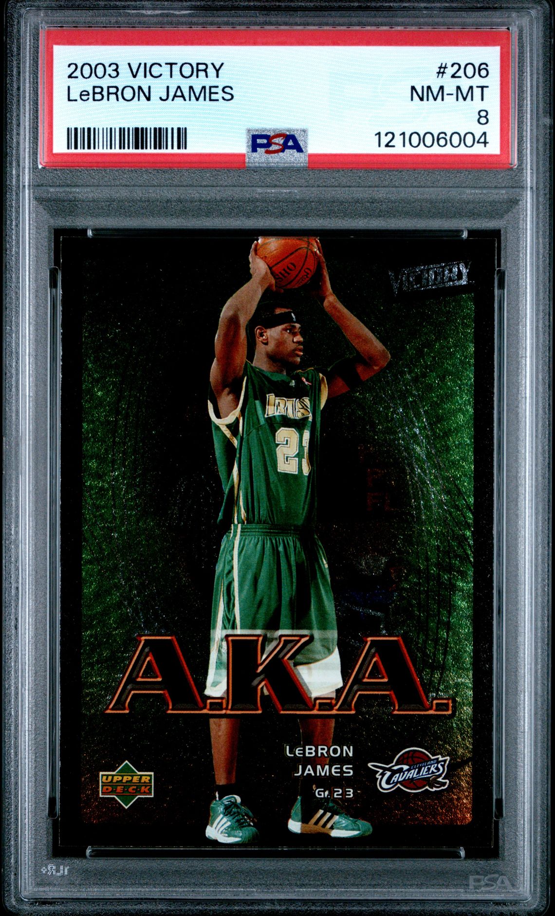 2003 Upper Deck Victory Lebron James #206 Nm-Mt 8 front