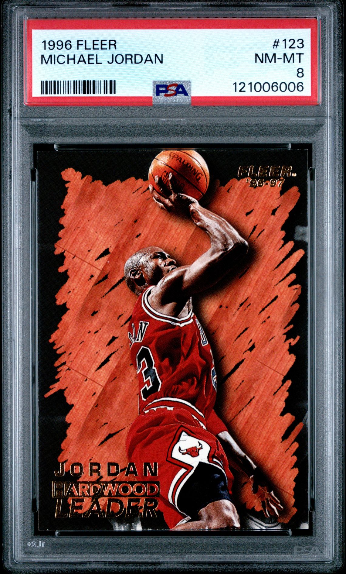 1996 Fleer Michael Jordan #123 Nm-Mt 8 front