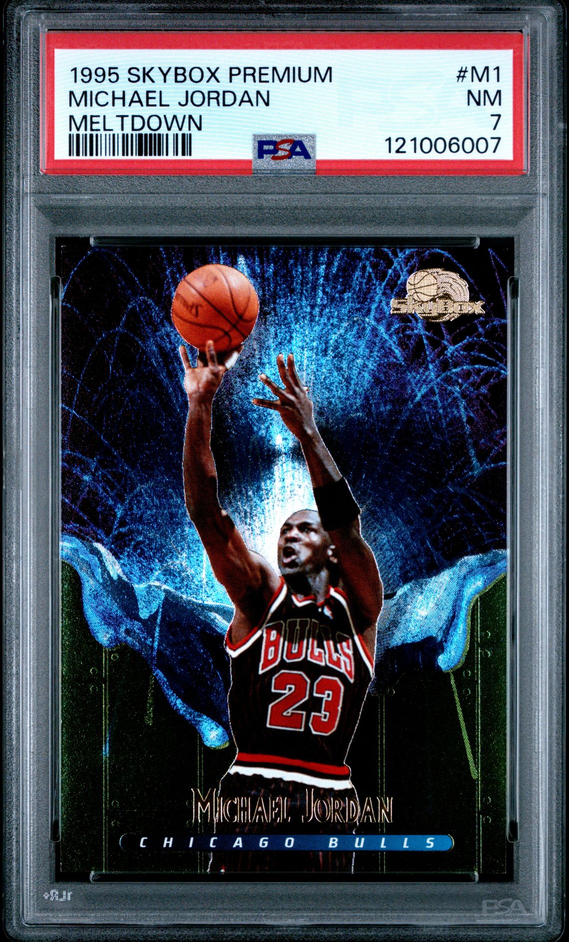 1995 Skybox Premium Meltdown Michael Jordan #M1 (Meltdown) Nm 7 front