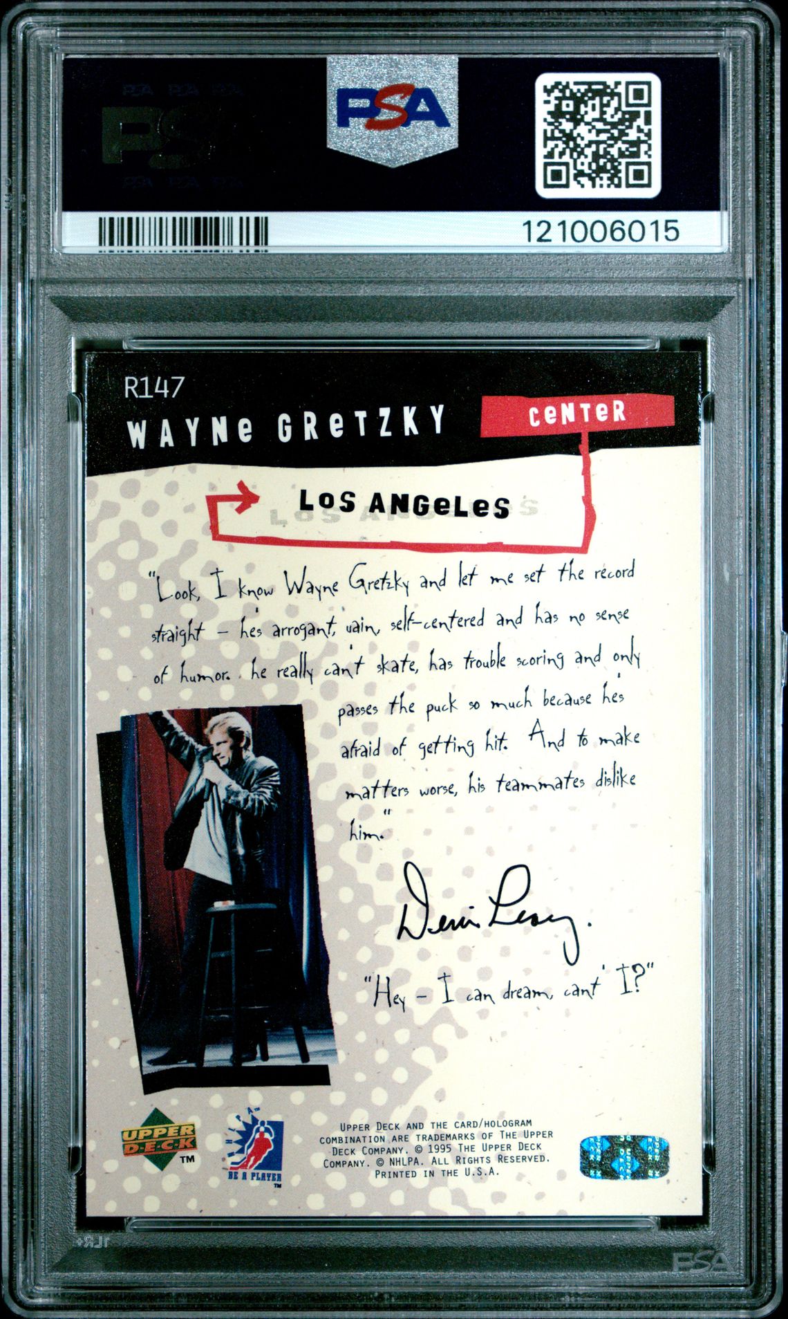 1994 Be A Player Wayne Gretzky #R147 Nm-Mt 8 back