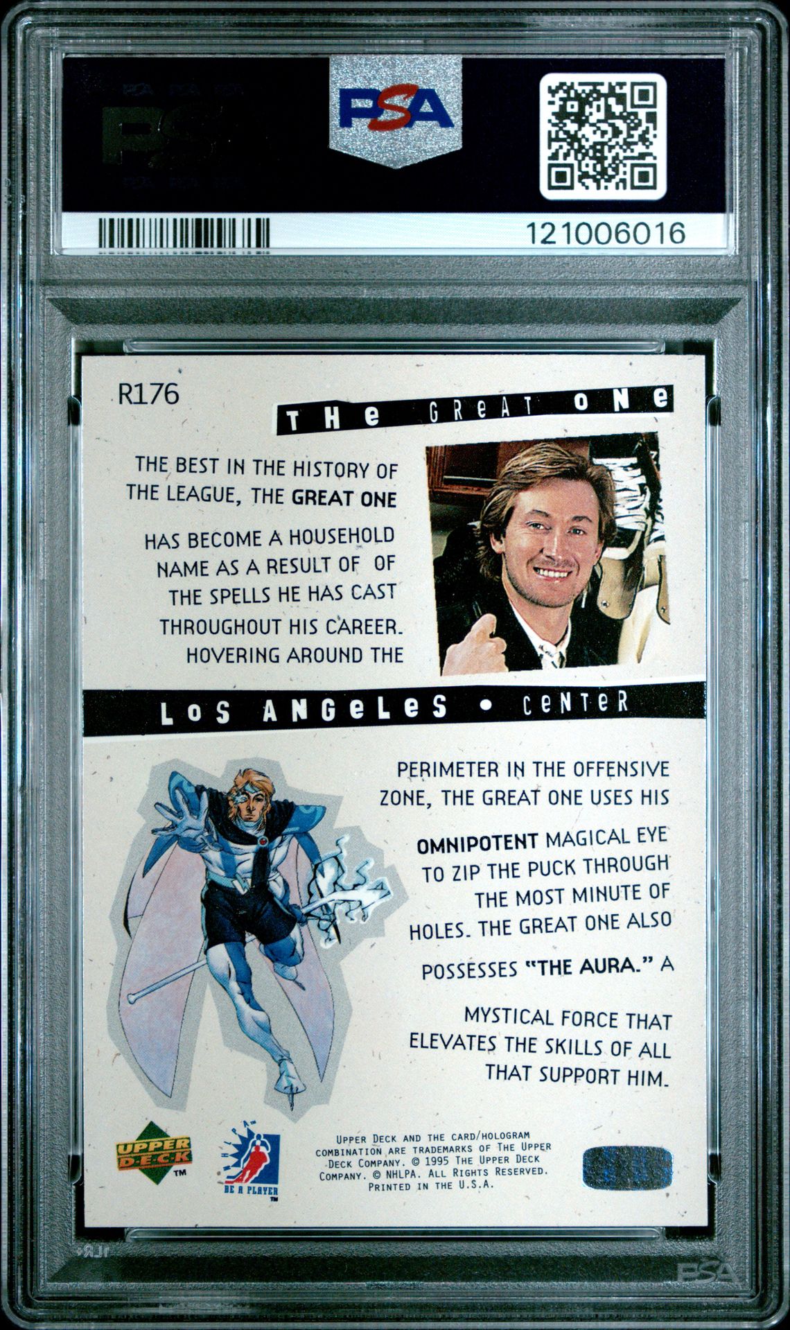 1994 Be A Player Wayne Gretzky #R176 Gem Mt 10 back