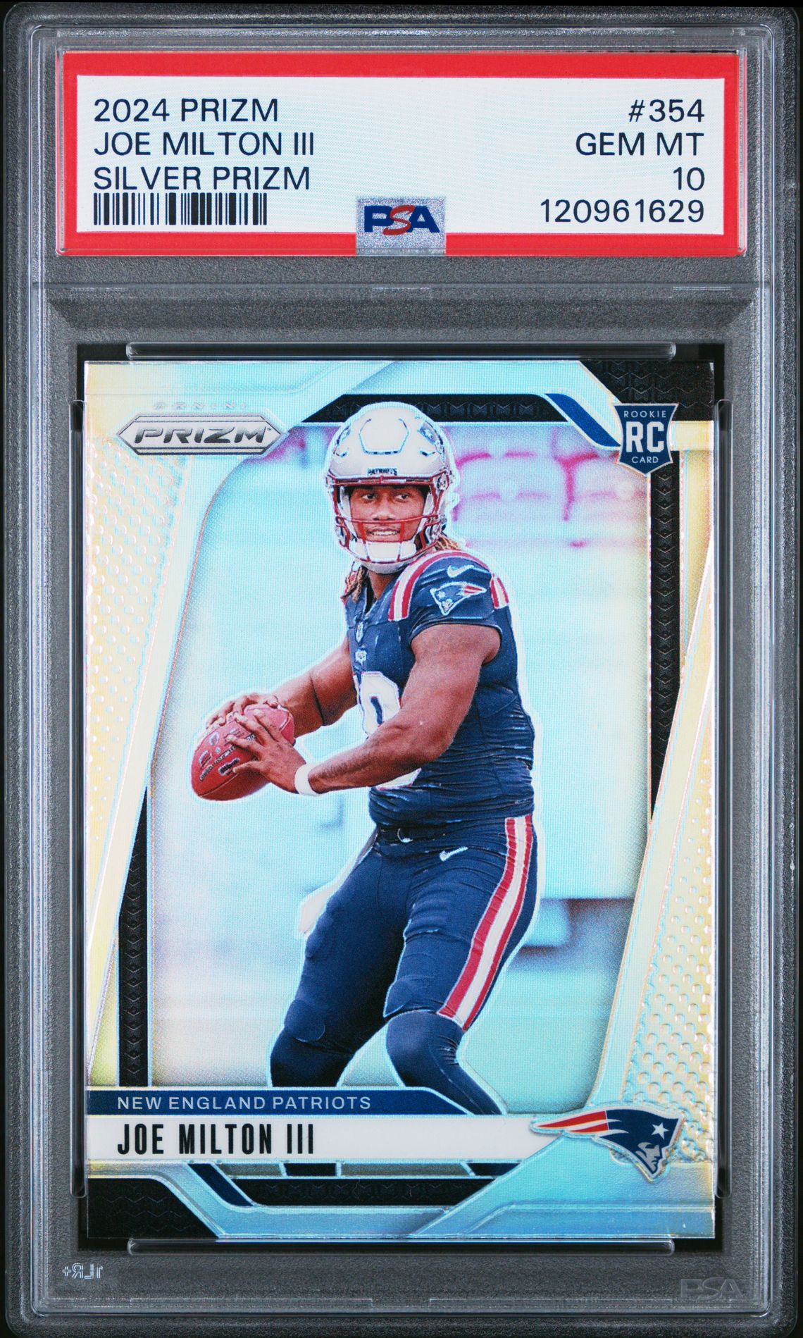 2024 Panini Prizm Joe Milton Iii #354 (Silver Prizm) Gem Mt 10 front