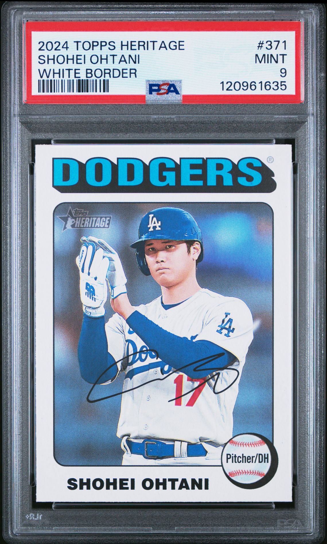 2024 Topps Heritage Shohei Ohtani #371 (White Border) Mint 9 front