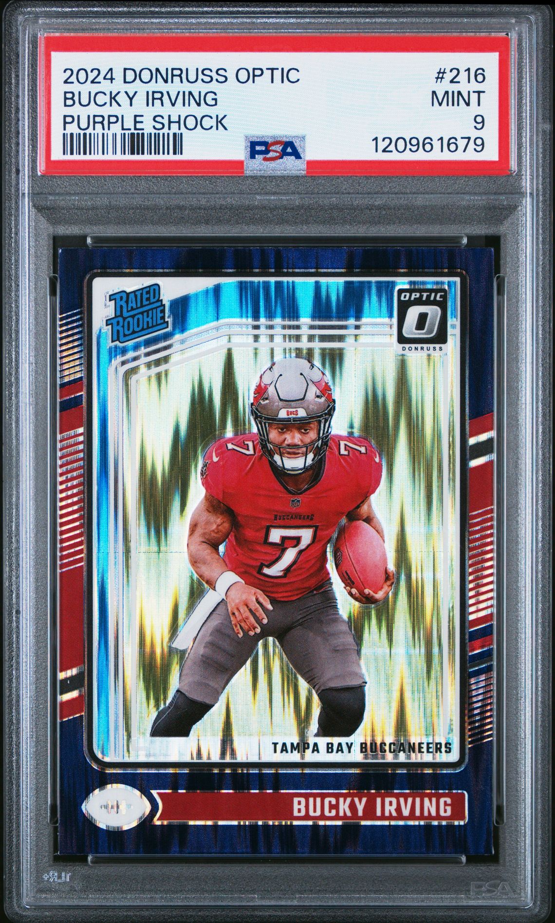 2024 Panini Donruss Optic Bucky Irving #216 (Purple Shock) Mint 9 front
