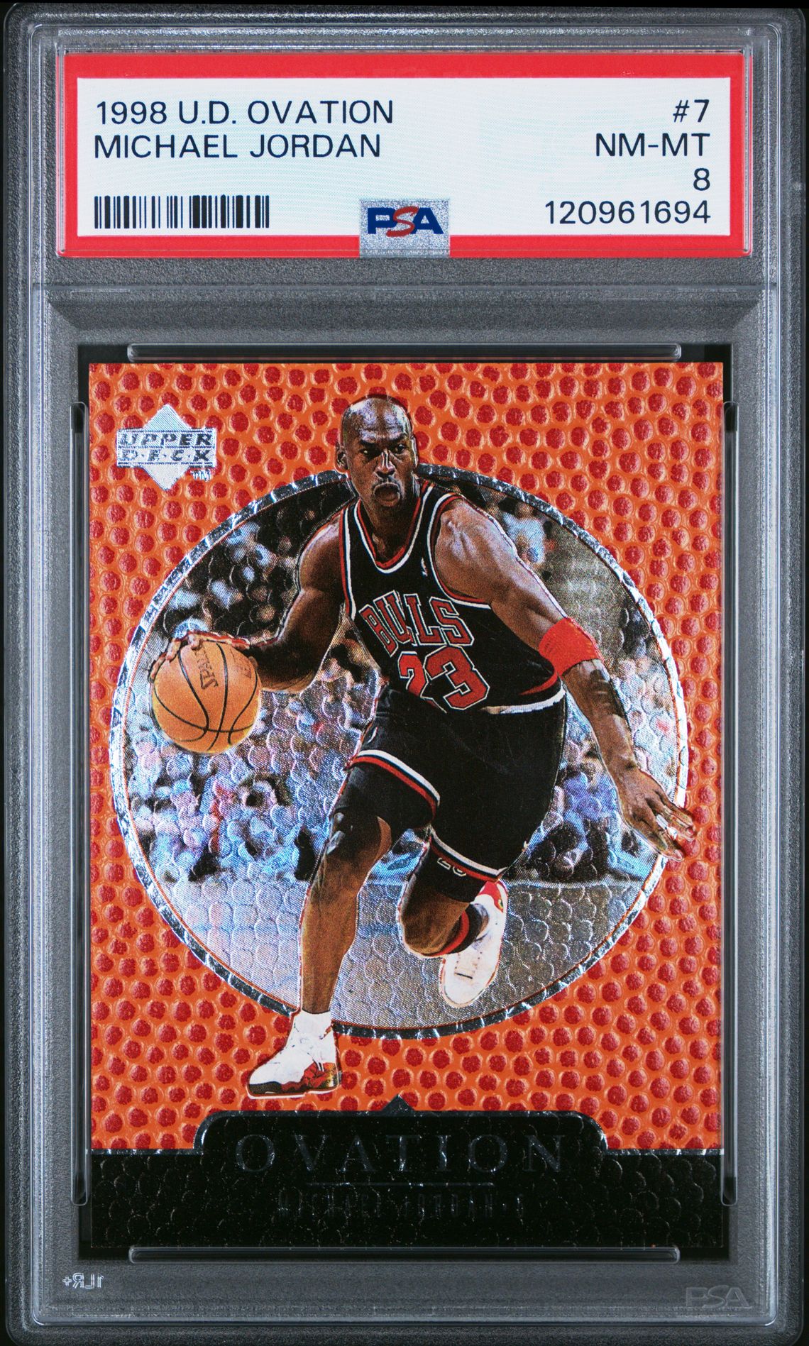 1998 Upper Deck Ovation Michael Jordan #7 Nm-Mt 8 front