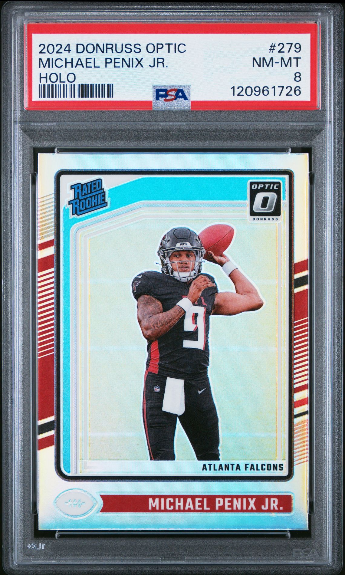 2024 Panini Donruss Optic Michael Penix Jr. #279 (Holo) Nm-Mt 8 front