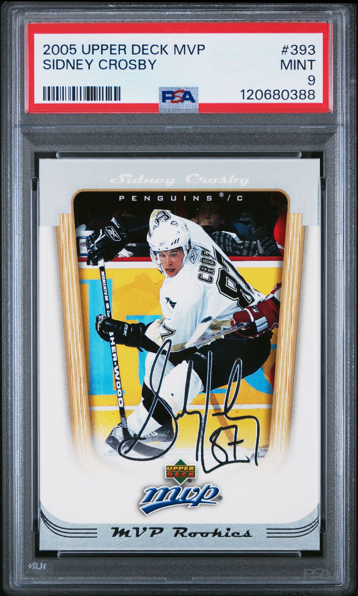 2005 Upper Deck Mvp Sidney Crosby #393 Mint 9 front