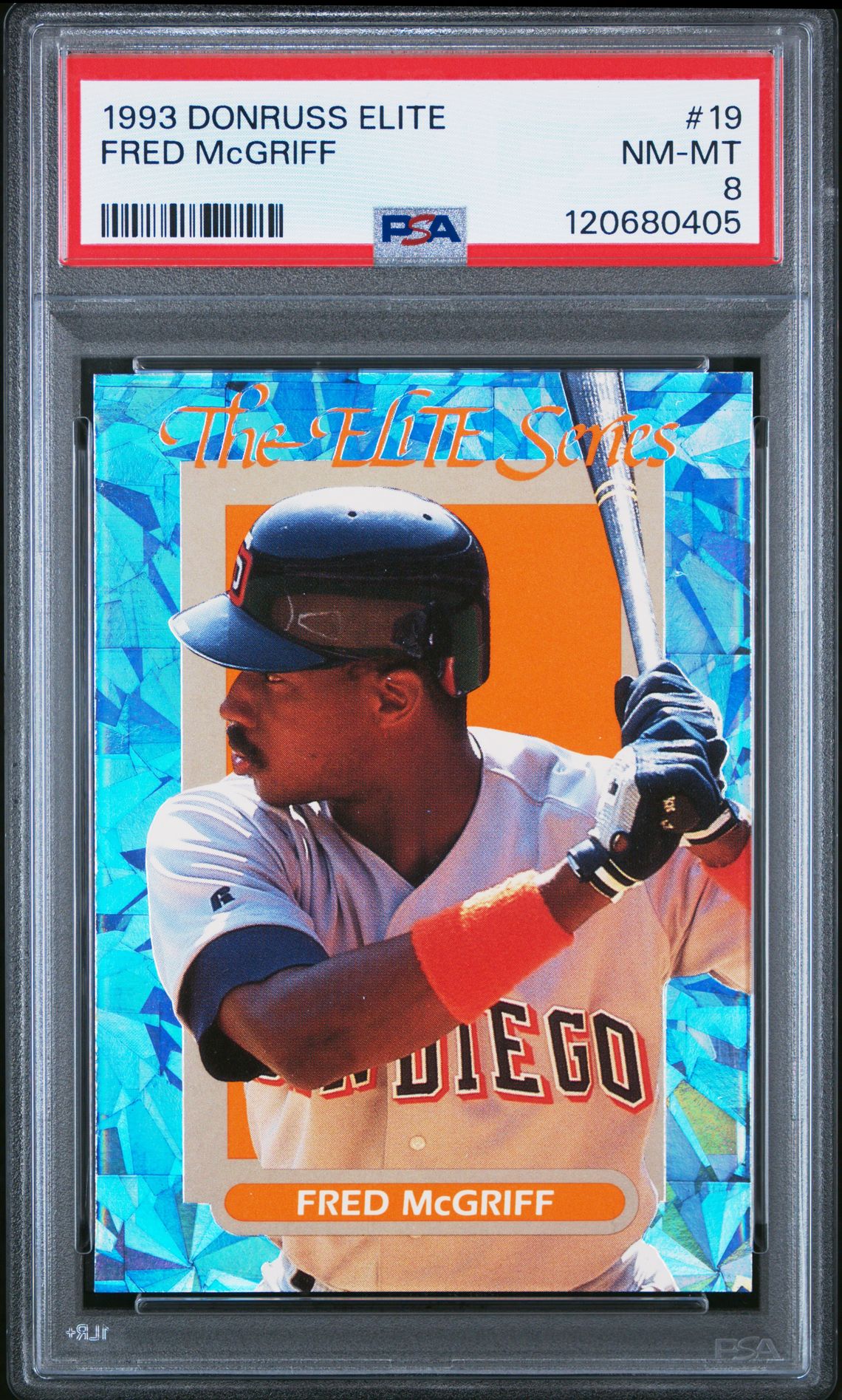 1993 Donruss Elite Fred Mcgriff #19 Nm-Mt 8 front