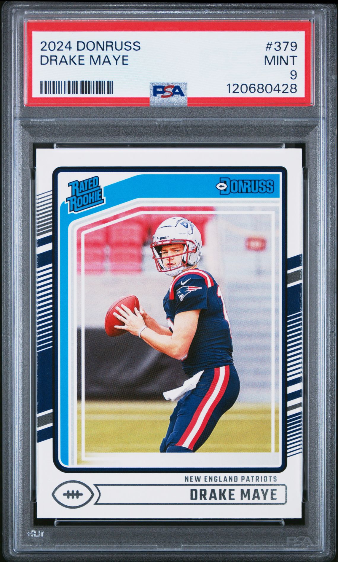 2024 Panini Donruss Drake Maye #379 Mint 9 front