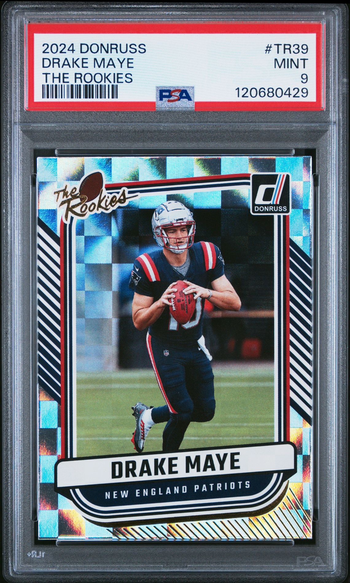 2024 Panini Donruss The Rookies Drake Maye #Tr39 Mint 9 front