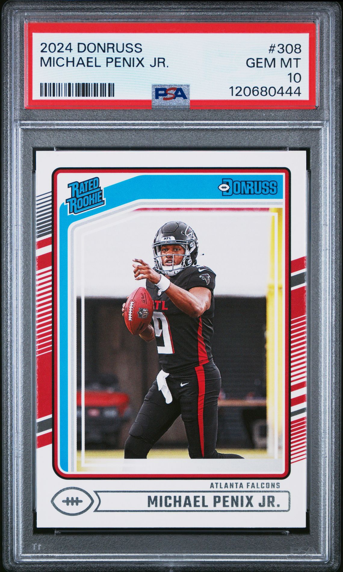 2024 Panini Donruss Michael Penix Jr. #308 Gem Mt 10 front