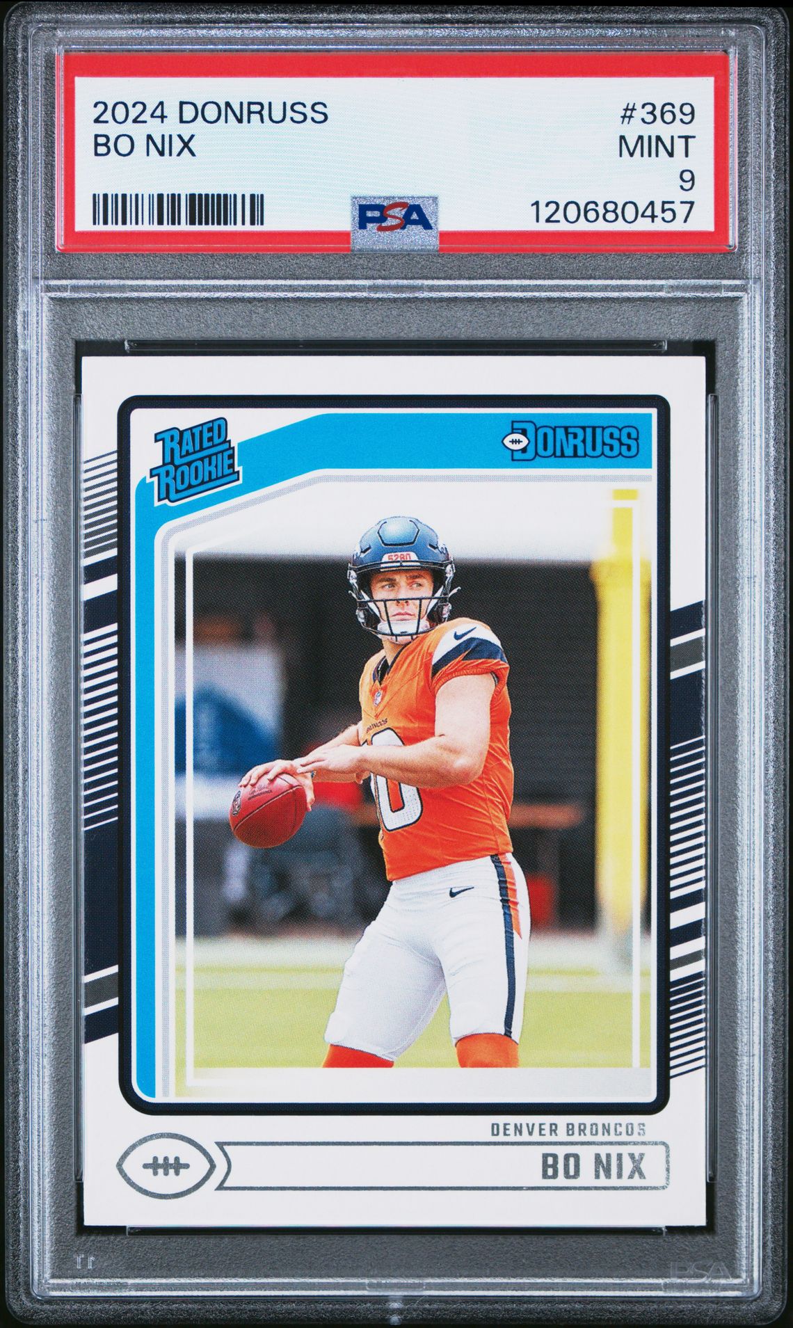 2024 Panini Donruss Bo Nix #369 Mint 9 front