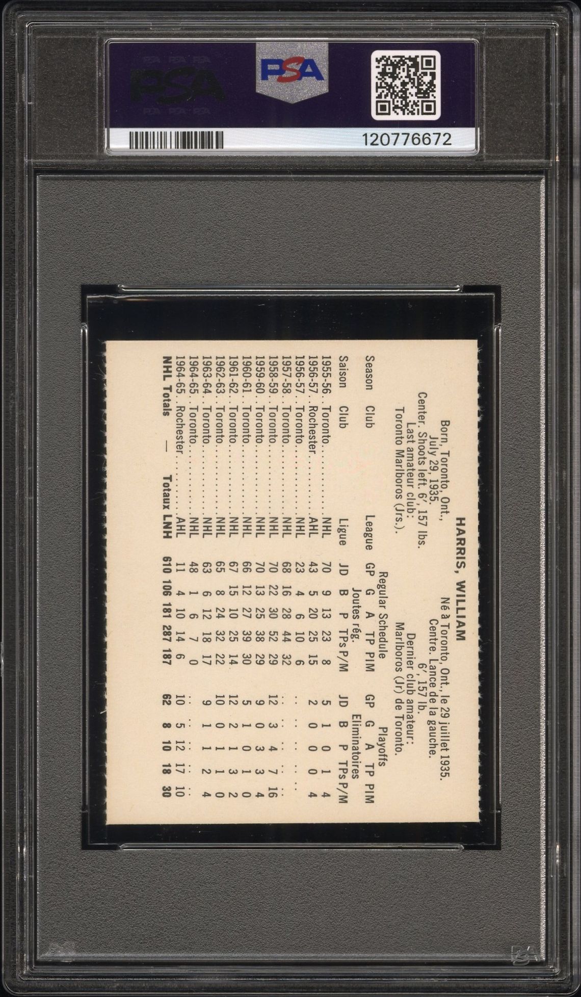 1965 Coca-Cola Billy Harris (Perforated) Nm-Mt 8 back