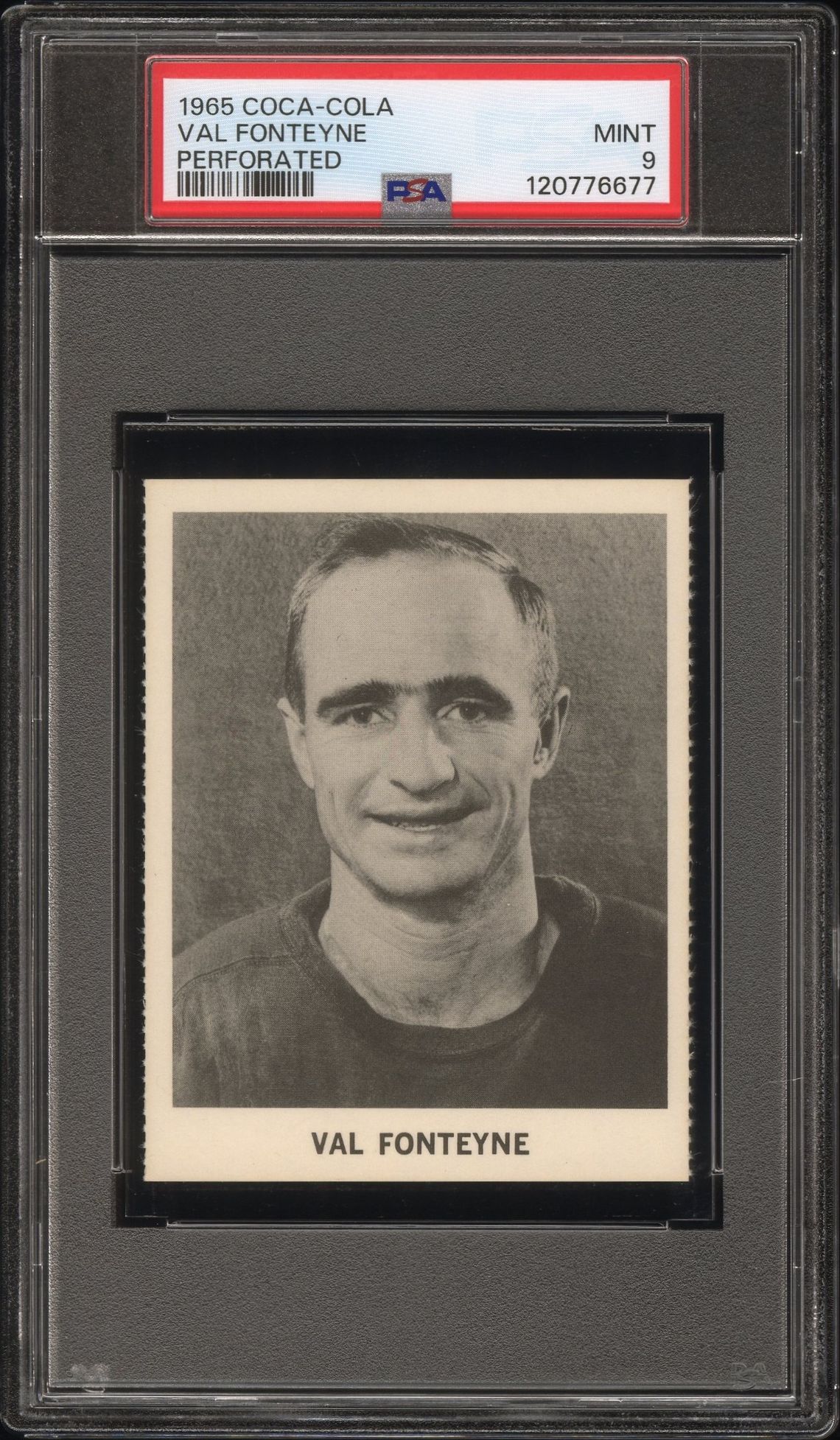 1965 Coca-Cola Val Fonteyne (Perforated) Mint 9 front