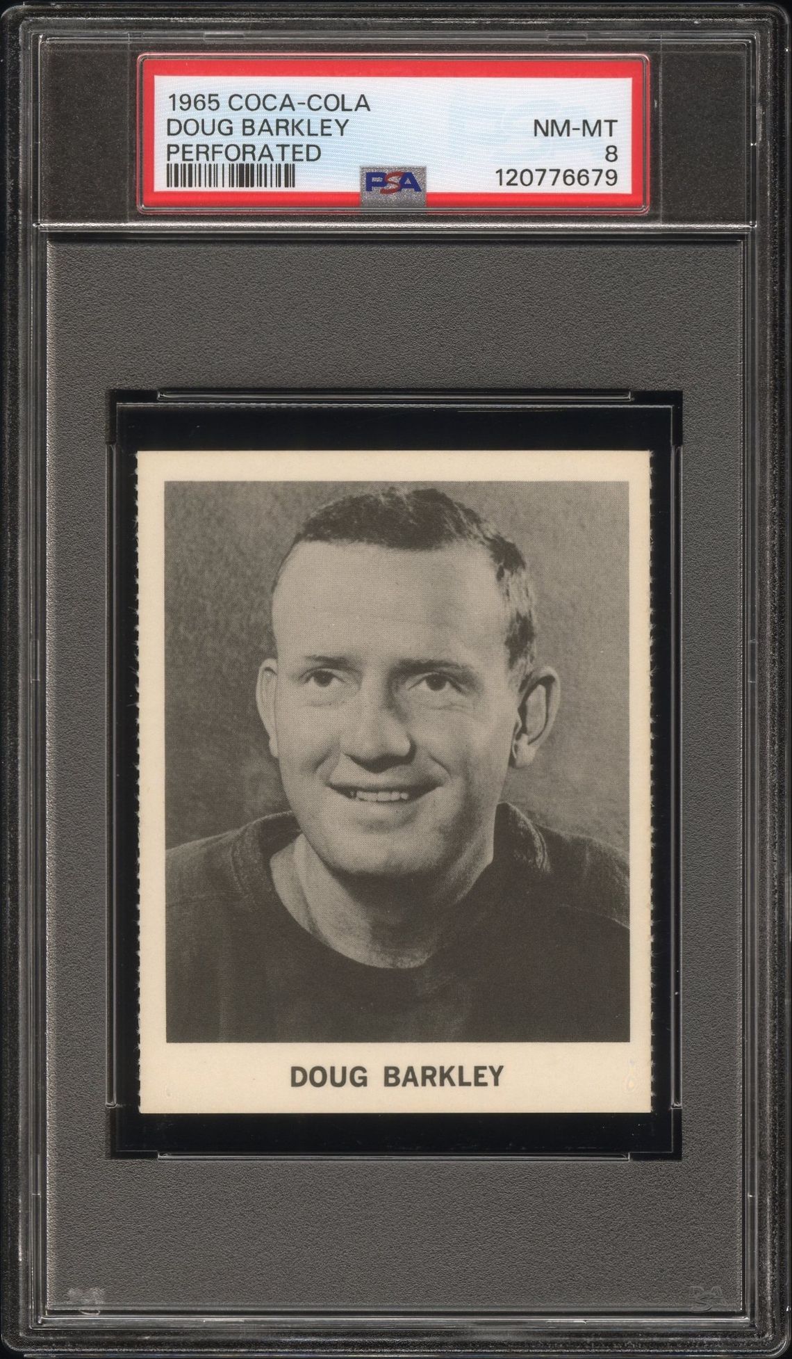 1965 Coca-Cola Doug Barkley (Perforated) Nm-Mt 8 front