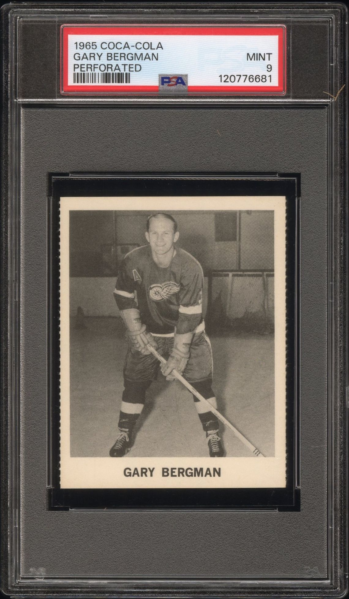 1965 Coca-Cola Gary Bergman (Perforated) Mint 9 front