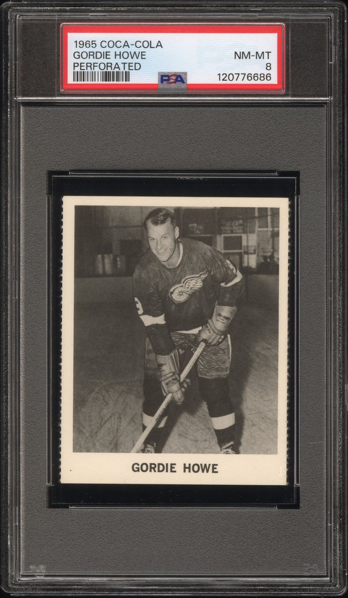 1965 Coca-Cola Gordie Howe (Perforated) Nm-Mt 8 front