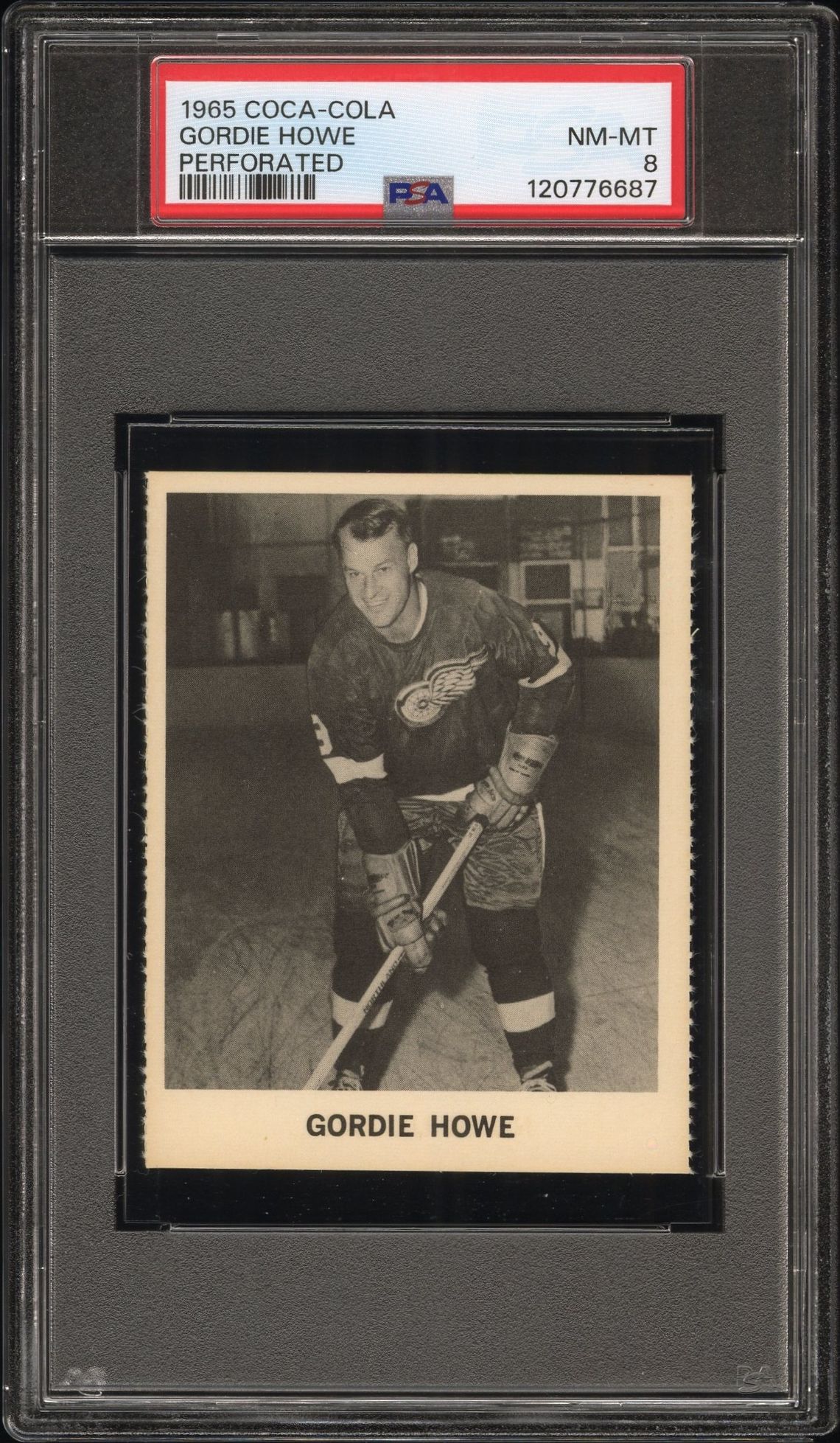 1965 Coca-Cola Gordie Howe (Perforated) Nm-Mt 8 front