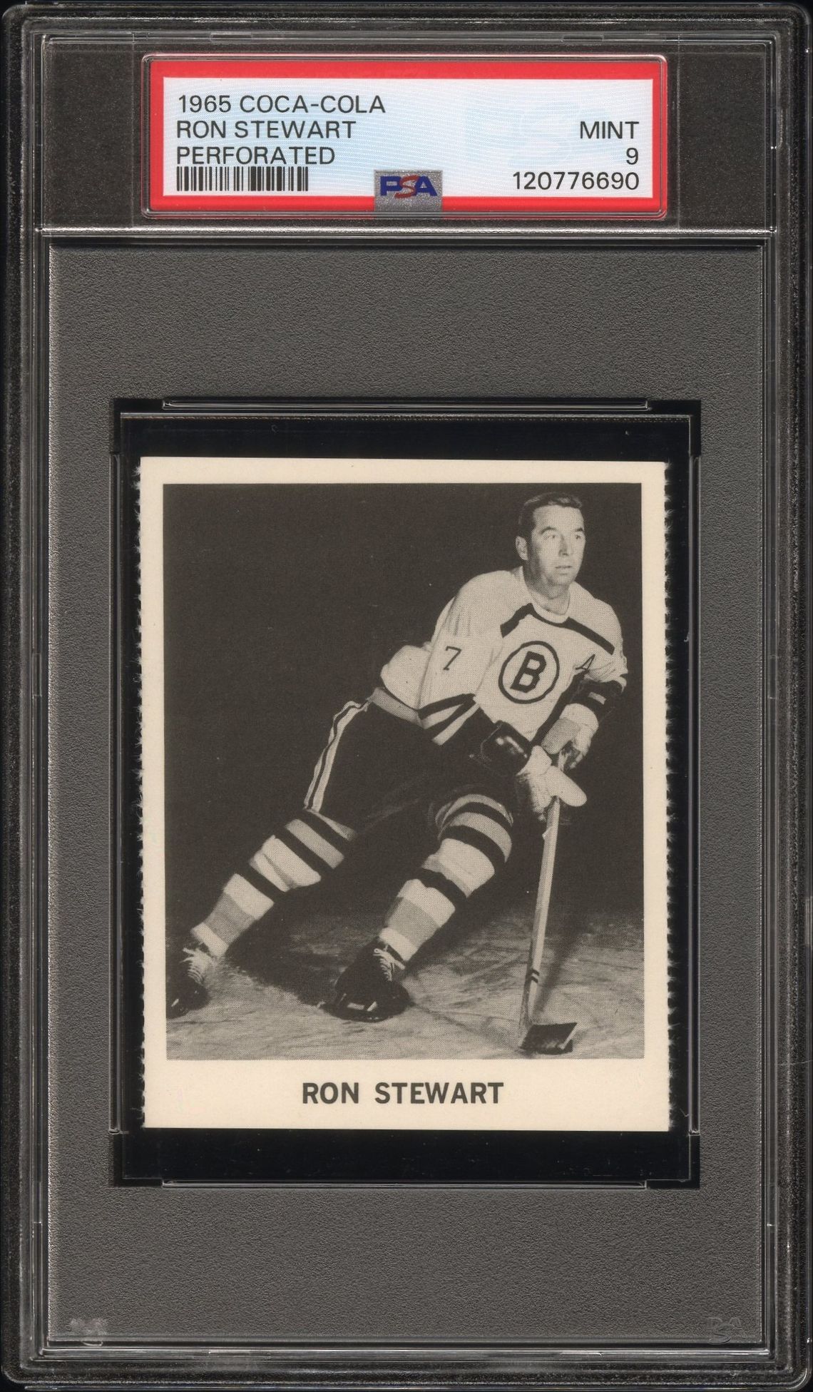 1965 Coca-Cola Ron Stewart (Perforated) Mint 9 front