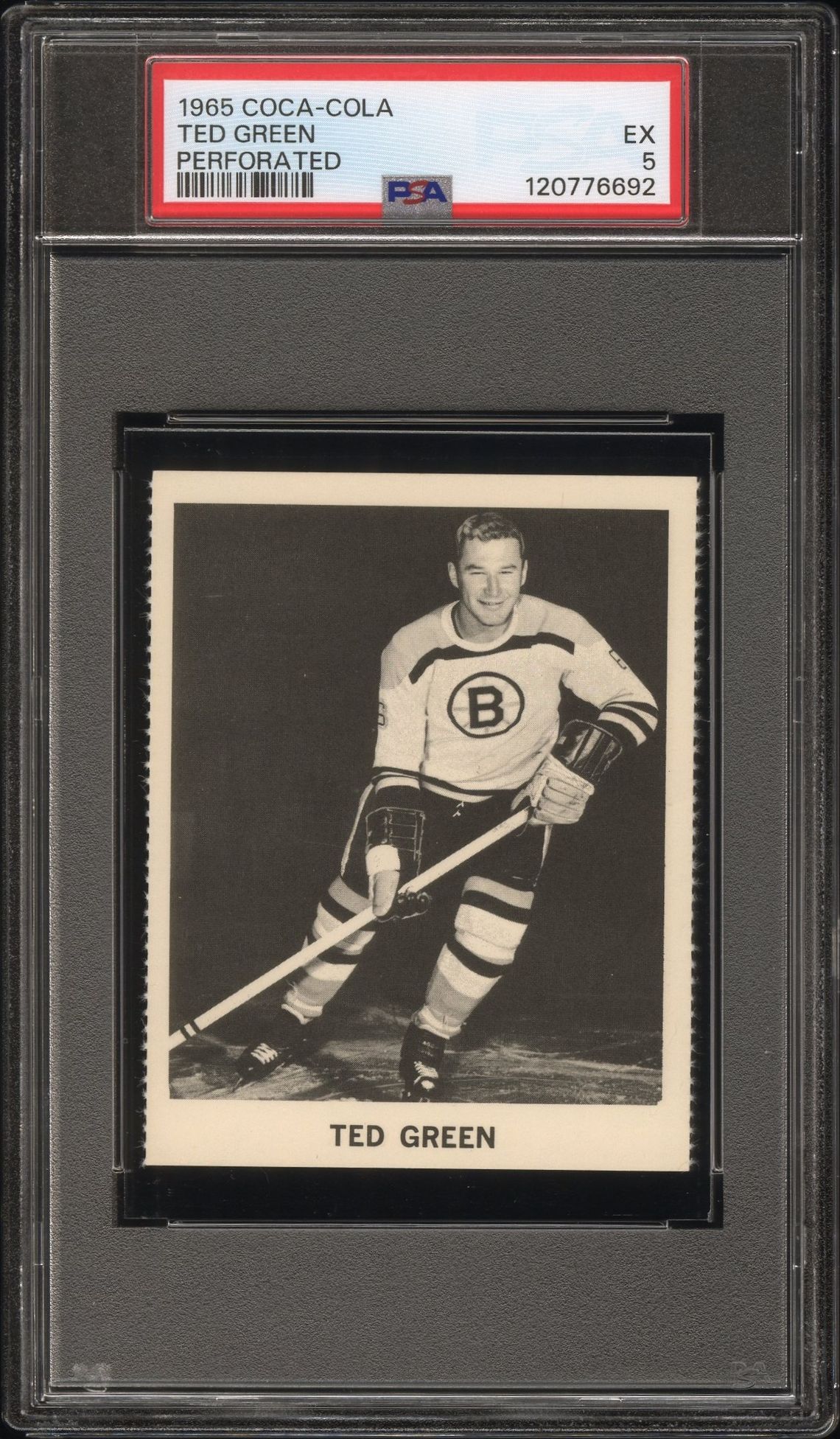 1965 Coca-Cola Ted Green (Perforated) Ex 5 front
