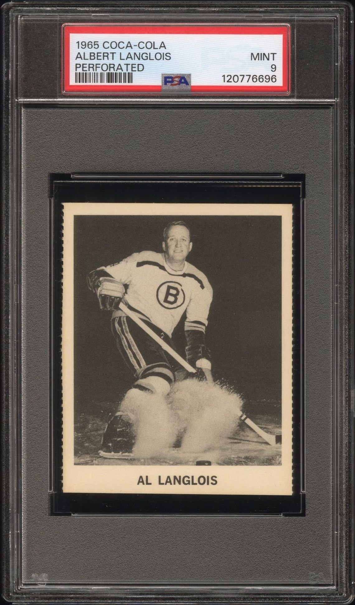1965 Coca-Cola Albert Langlois (Perforated) Mint 9 front