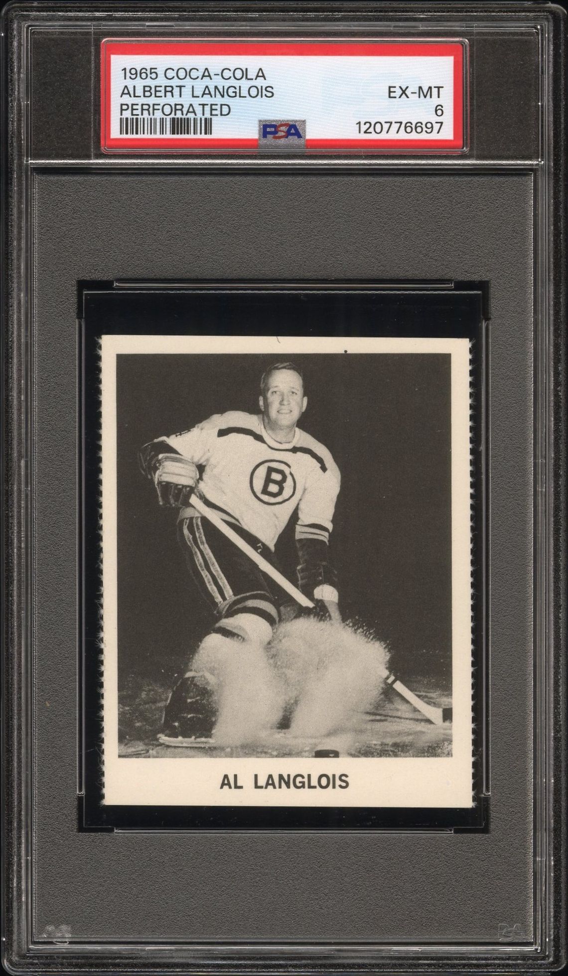 1965 Coca-Cola Albert Langlois (Perforated) Ex-Mt 6 front