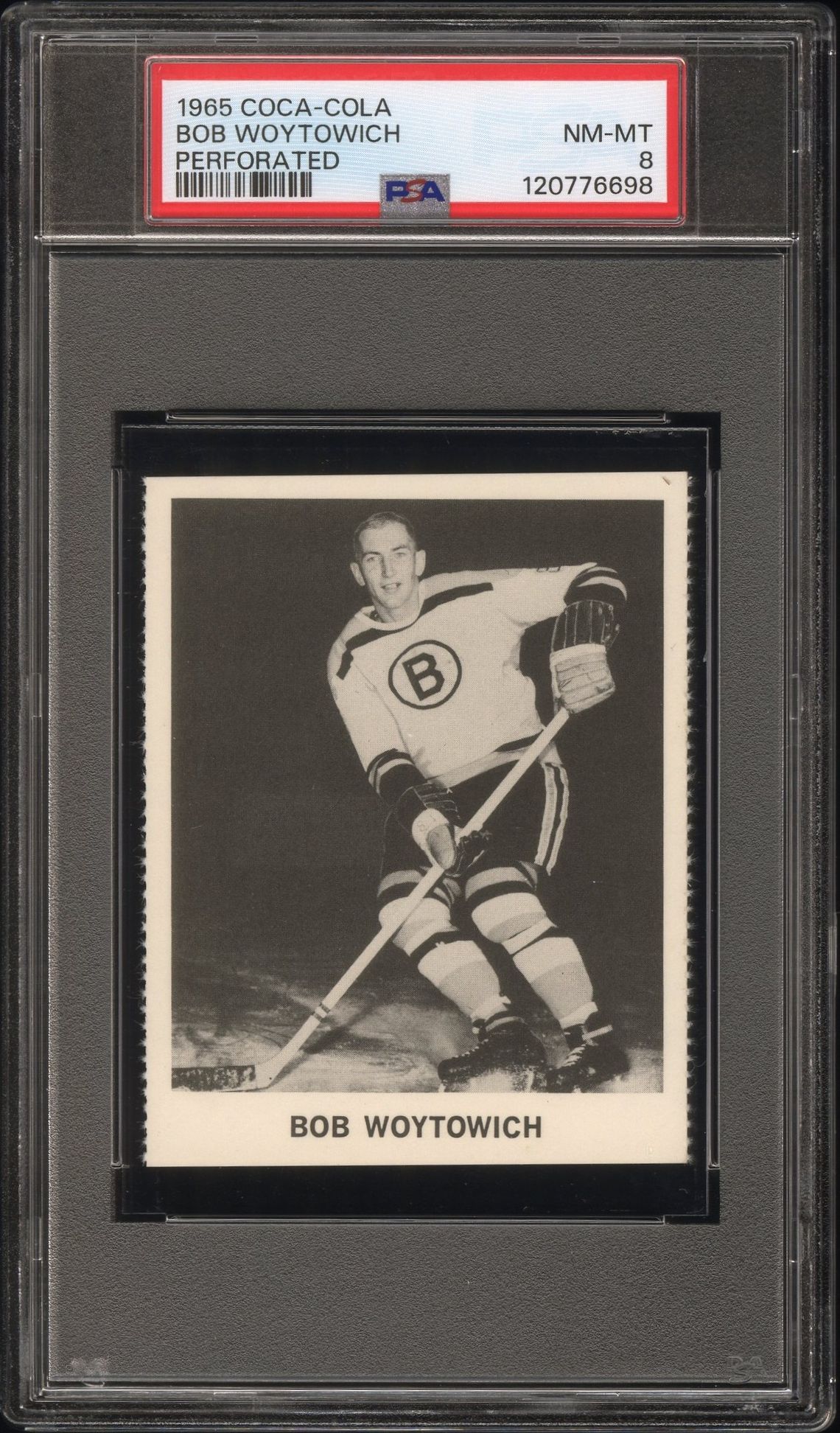 1965 Coca-Cola Bob Woytowich (Perforated) Nm-Mt 8 front
