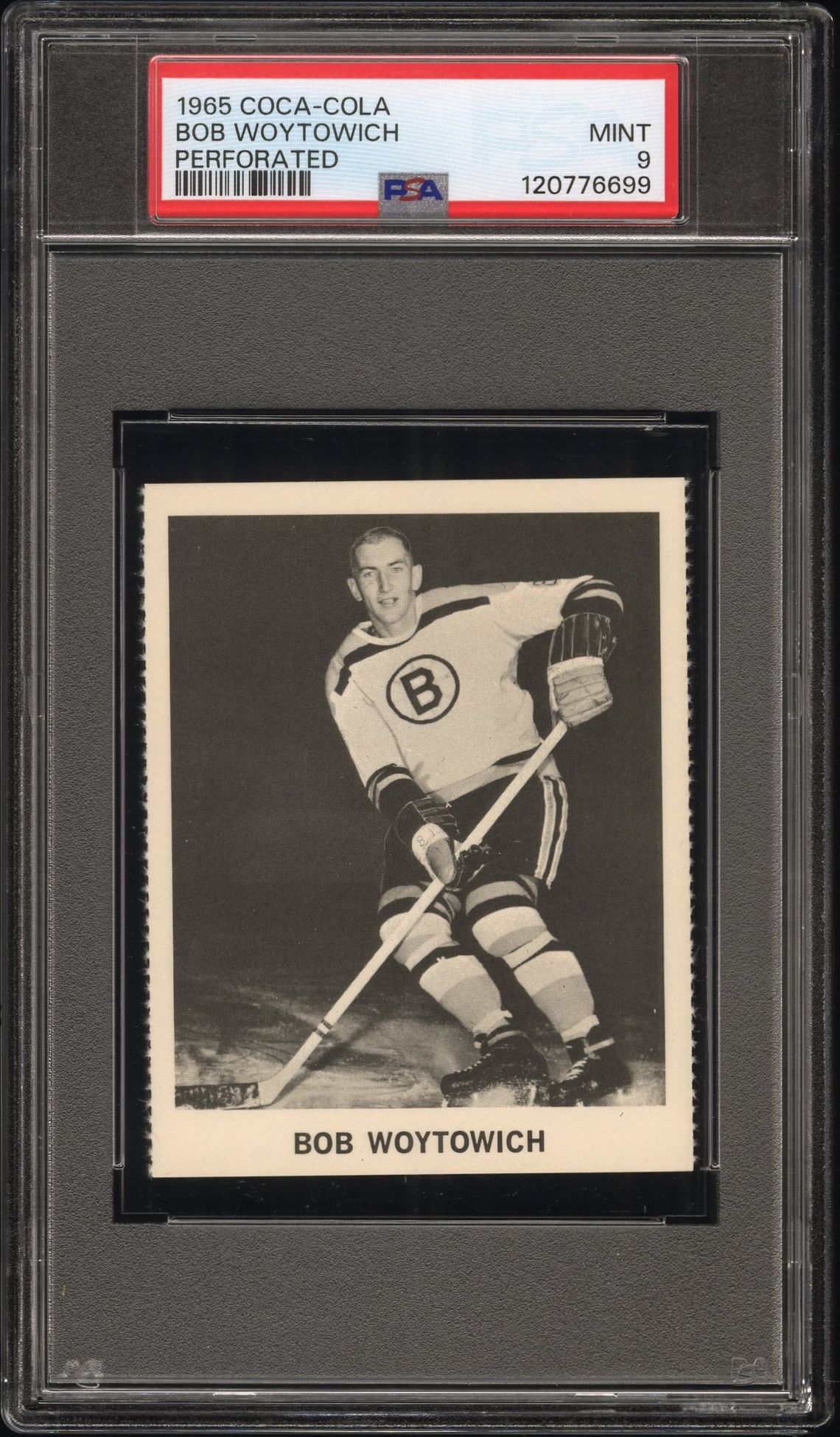 1965 Coca-Cola Bob Woytowich (Perforated) Mint 9 front