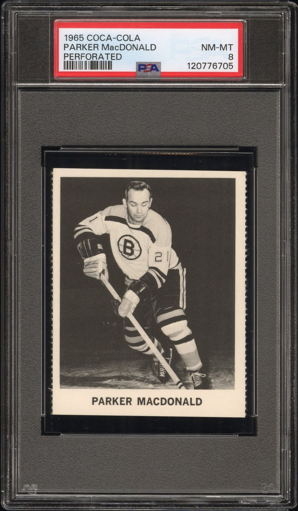 1965 Coca-Cola Parker Macdonald (Perforated) Nm-Mt 8 front