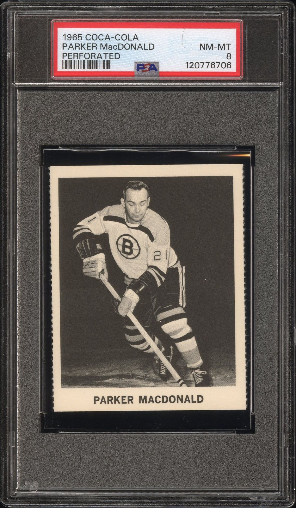 1965 Coca-Cola Parker Macdonald (Perforated) Nm-Mt 8 front